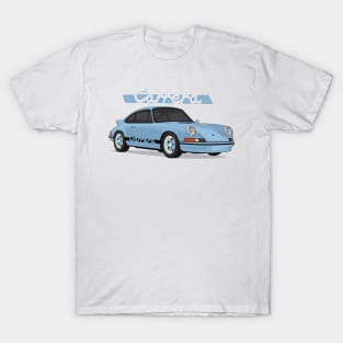 supercar 911 carrera rs turbo 1972 light blue T-Shirt